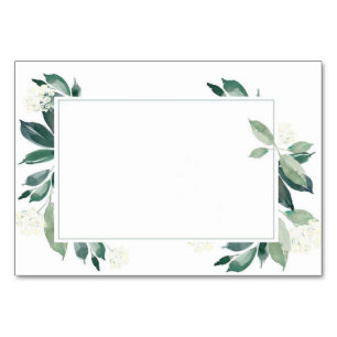 Wasserfarbenleafy botanisch tischnummer