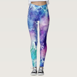 Wasserfarbenleder Leggings