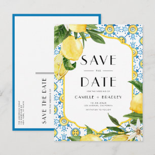 Wasserfarbenlehre und marokkanische Fliesen Save t Ankündigungspostkarte