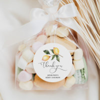 Wasserfarbenlemon Babydusche bevorzugt