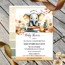 Wasserfarbenlephant Books Babydusche Einladung
