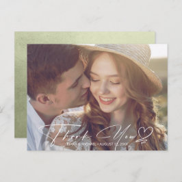 Wasserfarbenleuchte Vielen Dank, dass Sie Grün ID7 Ankündigungspostkarte