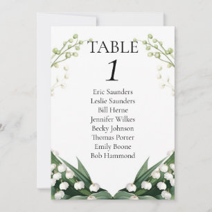 Wasserfarbenlilie der Hochzeitsfeier von Valley Br Feiertagskarte