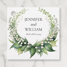 Wasserfarbenlilie der Hochzeitsfeier von Valley Br Geschenkanhänger