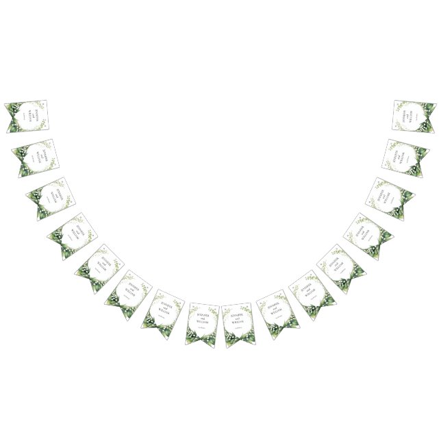 Wasserfarbenlilie der Hochzeitsfeier von Valley Br Wimpelkette (Alle)