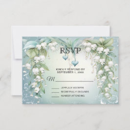 Wasserfarbenlilie der RSVP-Karte des Tals RSVP Karte