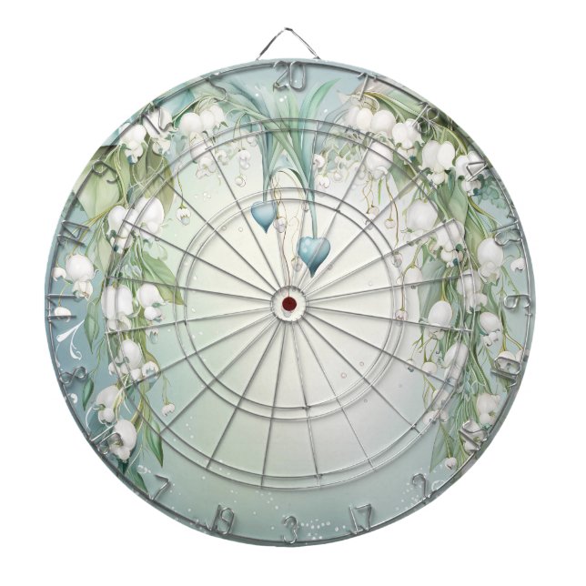 Wasserfarbenlilie des Tals Dartboard Dartscheibe (vorne)