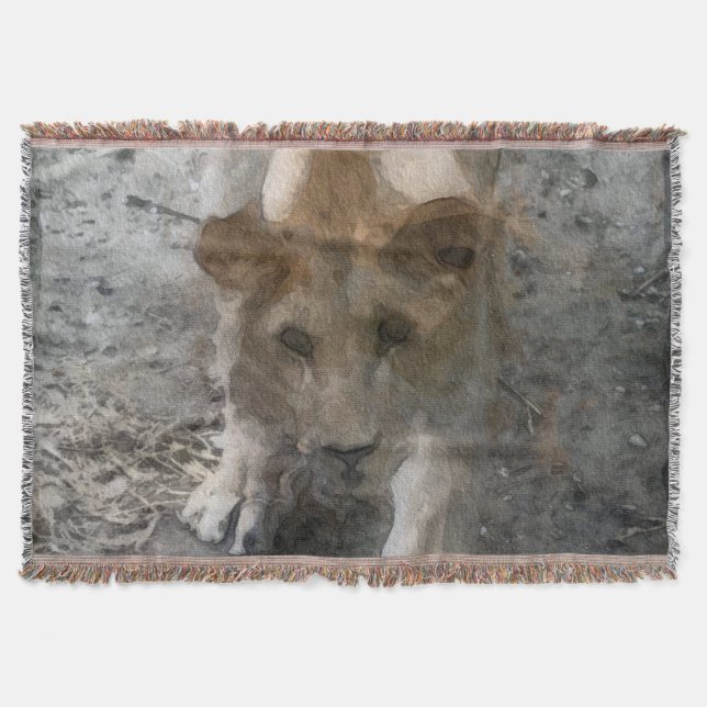 Wasserfarbenlioness Decke (Vorderseite)