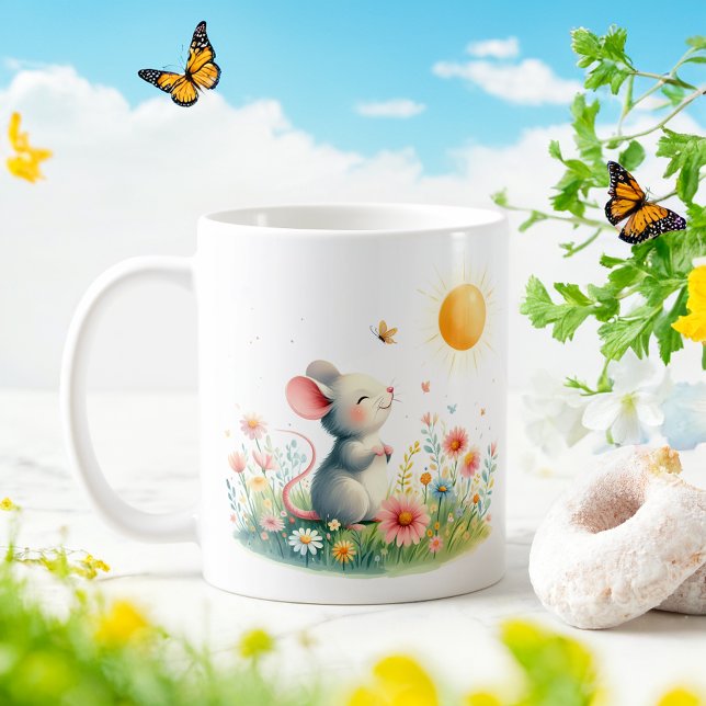 Wasserfarbenmäuse Frühjahr - Kid-Tasse Kaffeetasse (Von Creator hochgeladen)