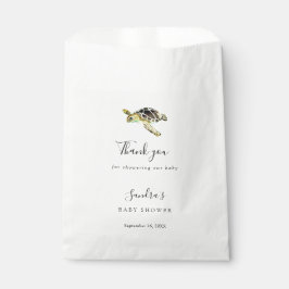 Wasserfarbenmeerschildkröte Kinderdusche Gefallen Geschenktütchen