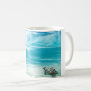 Wasserfarbenmeerschildkröten-Nest Kaffeetasse