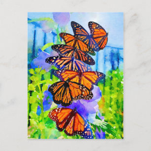 Wasserfarbenmonarchie ~ Rett des Monarchen Postkarte