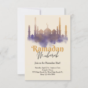 Wasserfarbenmoschee Ramadan Iftar Einladung
