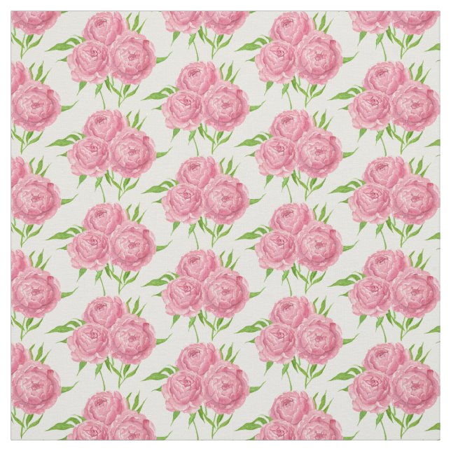 Wasserfarbenmuster aus Peony-Bouquet Stoff (Muster)