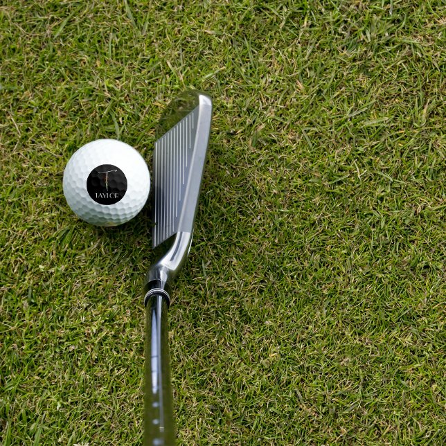 Wasserfarbennamensbuchstabe T blau Bleibe bei Zuha Golfball (Von Creator hochgeladen)