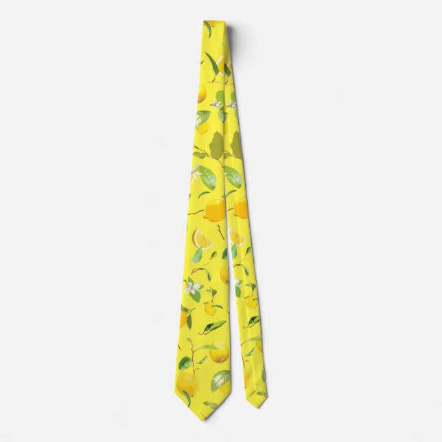 Wasserfarbenöle und Blätter 4 Krawatte (Vorderseite)