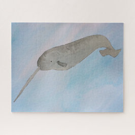 Wasserfarbenozean Narwhal Puzzle