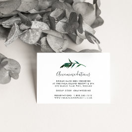 Wasserfarbenpalme Wedding Hotel Unterkunft Karten