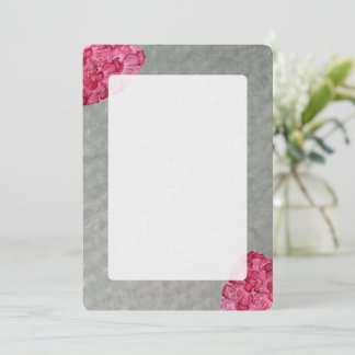 Wasserfarbenpeony Blank Notecard Mitteilungskarte