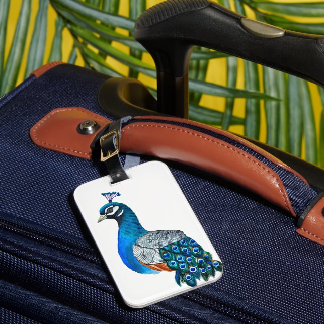 Wasserfarbenpfeife Gepäckanhänger (Vorderseite Insitu 1)