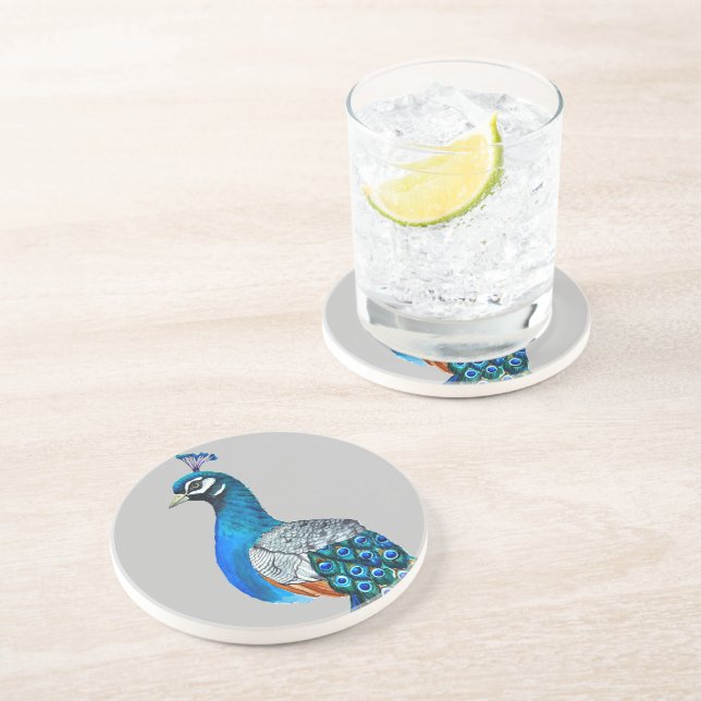 Wasserfarbenpfeife Getränkeuntersetzer (Seite)