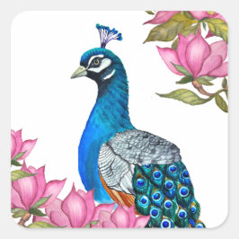 Wasserfarbenpfeife Quadratischer Aufkleber