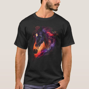 Wasserfarbenpferd für Mädchen Frauen Männer Jungen T-Shirt