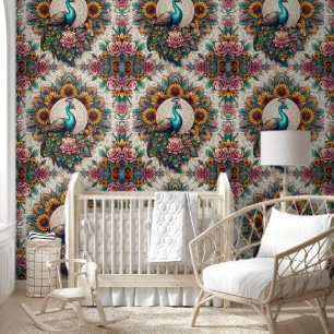 Wasserfarbenpflege & Boho Blooms Tapete