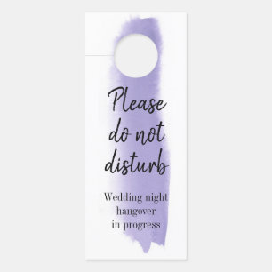 Wasserfarbenpinselschlag in der Farbe Lavendel dar Türanhänger