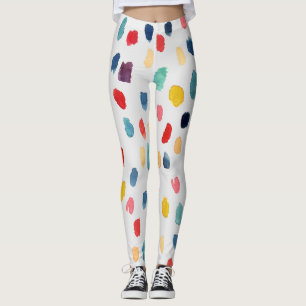Wasserfarbenpinselstriche: Abstrakt Nahtlos. Leggings