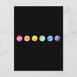 WasserfarbenPlanet - Regenbogen Postkarte