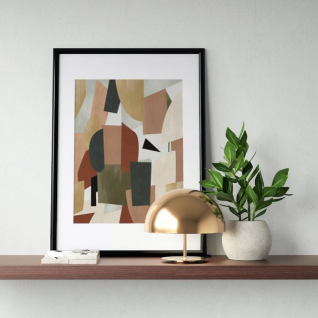 Wasserfarbenposter Abstrakt Geometrische moderne K Poster (Von Creator hochgeladen)