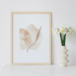 Wasserfarbenposter Abstrakt Geometrische moderne K Poster