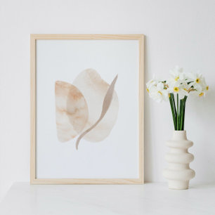 Wasserfarbenposter Abstrakt Geometrische moderne K Poster