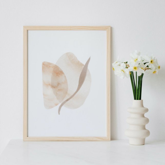 Wasserfarbenposter Abstrakt Geometrische moderne K Poster (Von Creator hochgeladen)