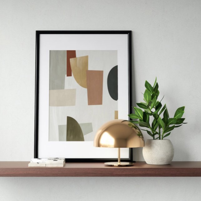 Wasserfarbenposter Abstrakt Geometrische moderne K Poster (Von Creator hochgeladen)