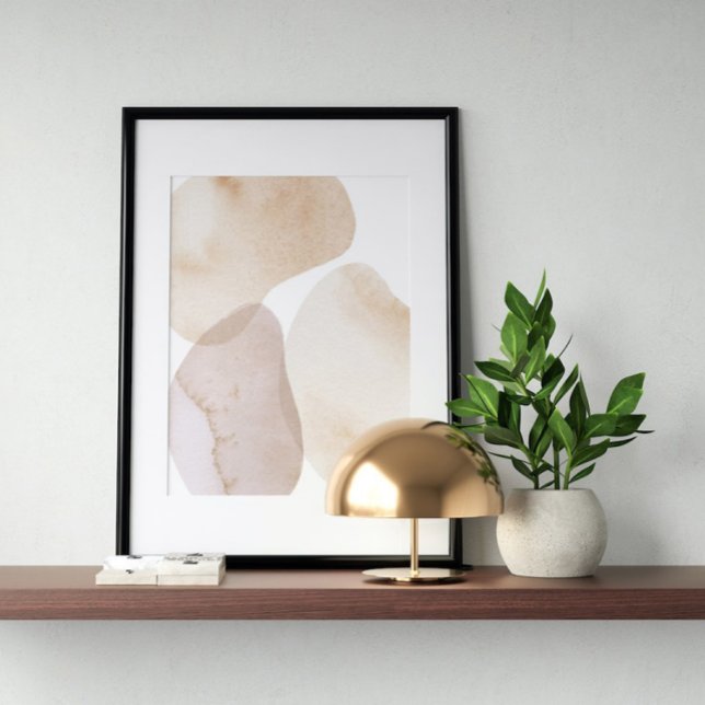 Wasserfarbenposter Abstrakt Geometrische moderne K Poster (Von Creator hochgeladen)