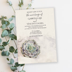 Wasserfarbenprächtige Hochzeit Einladung