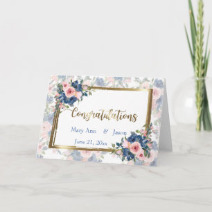 Wasserfarbenprächtige Hochzeit Karte