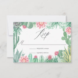 Wasserfarbenprächtige Hochzeit RSVP Karte