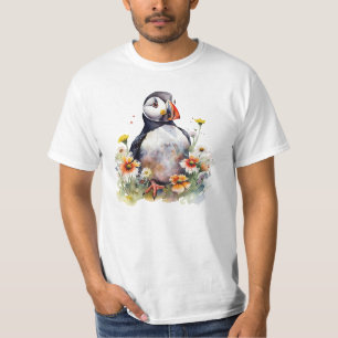Wasserfarbenpufferung in einem farbenfrohen Feld d T-Shirt