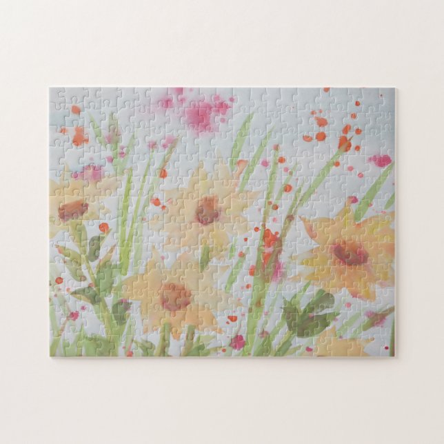 Wasserfarbenpuzzle Puzzle (Horizontal)