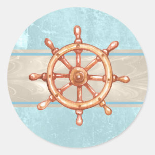 Wasserfarbenrad-Helmrad-ID385 Runder Aufkleber