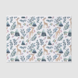 Wasserfarbenreeder im Wald Seidenpapier