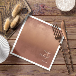 Wasserfarbenreflektionen Hochzeitszange ID774 Serviette