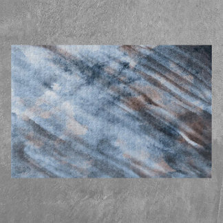 Wasserfarbenregen auf dem Zinn-Dach-Puzzle Puzzle