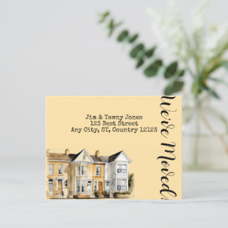 Wasserfarbenreihe der Zuhause Postkarte