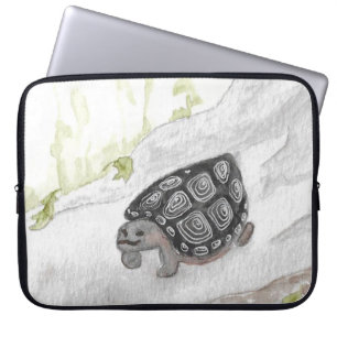 Wasserfarbenschildkröten Natur Wald Laptopschutzhülle
