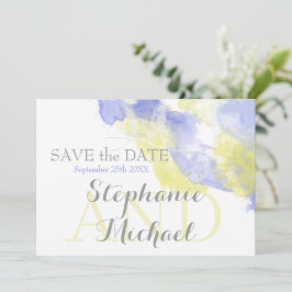 Wasserfarbenschmetterling Periwinkle Lemon Savethe Save The Date