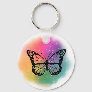 Wasserfarbenschmetterling Schlüsselanhänger